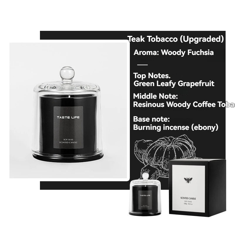 Candle Under Glass Cloche