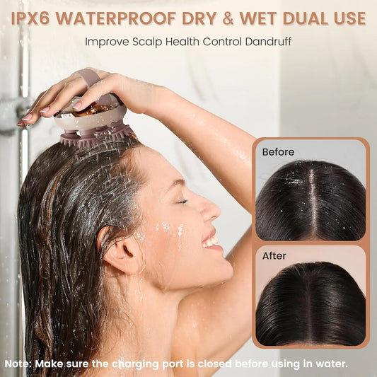 IPX6 Electric Scalp Massager