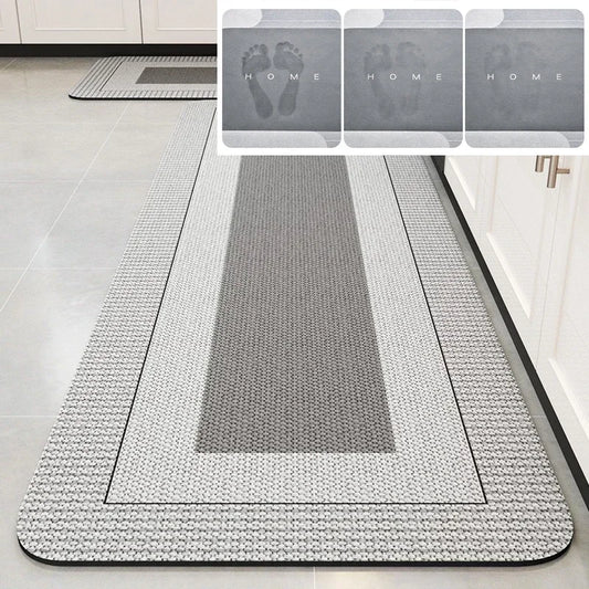 Carpet for Kitchen Floor Mat Absorbent Rug Soft Diatom Mud Anti-slip Foot Mats Home Decoration Non-slip Area Rugs 주방 카펫
