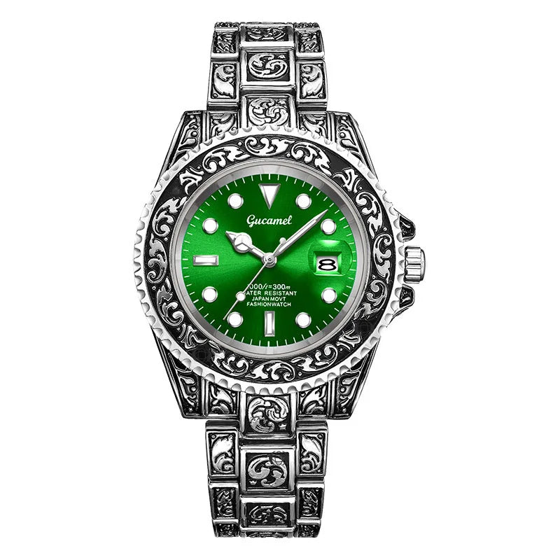 Men’s Vintage Engraved Watch