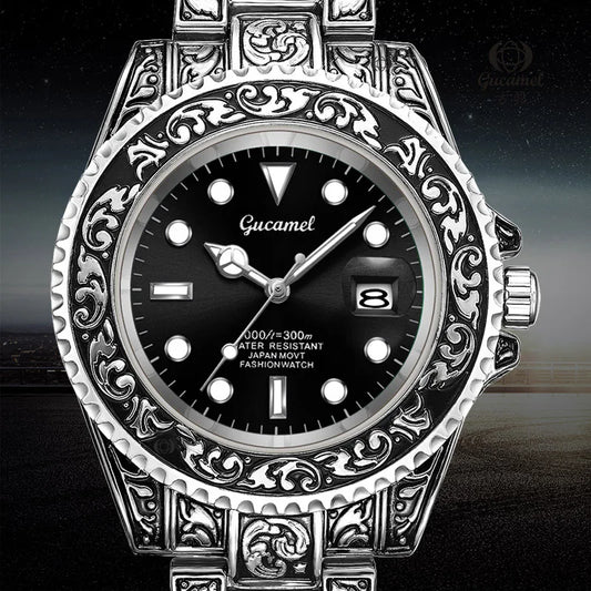 Men’s Vintage Engraved Watch