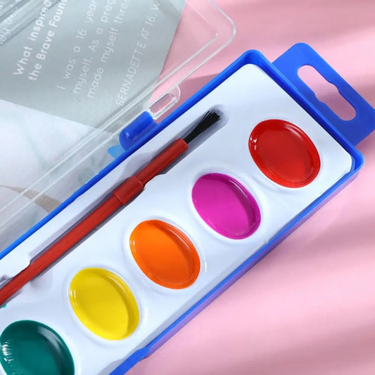 Watercolor Paint Set Washable Watercolor Paint Palette With Water Brush Pen for Party Favor Valentines Day Gifts