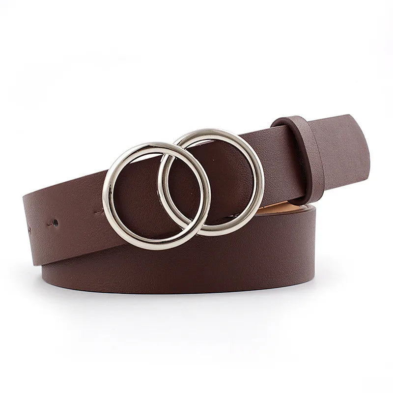 Double-Ring Leather Belt