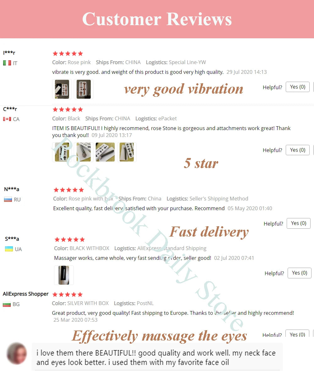 Rose Quartz V-Shaped Roller