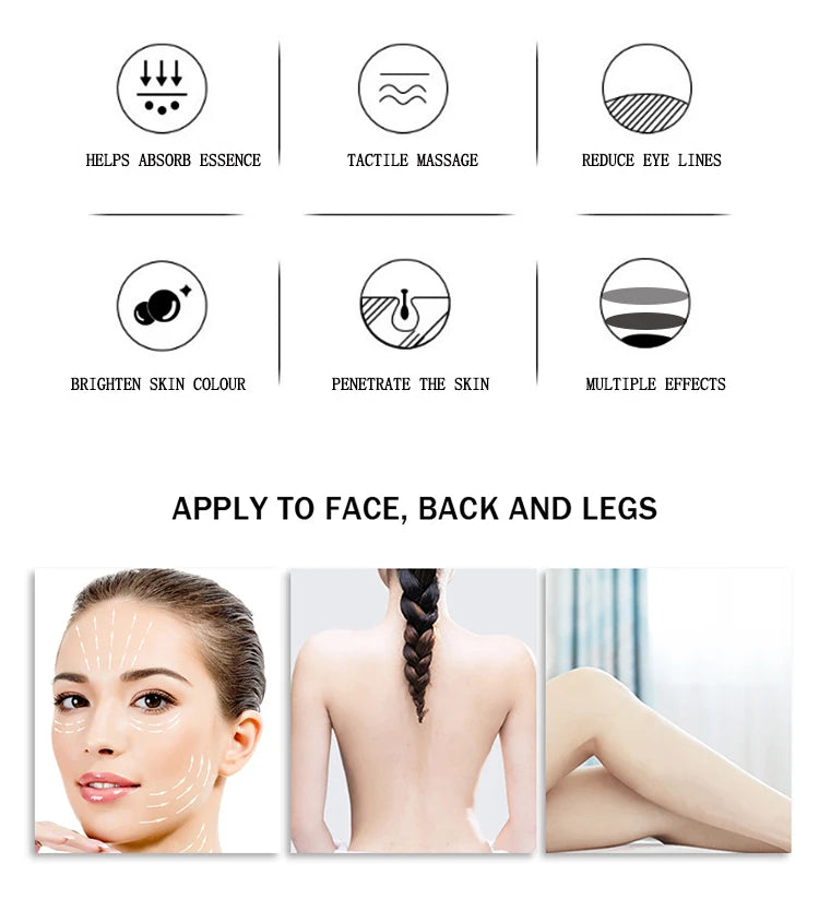 3D Rose Quartz Face Roller