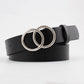 Double-Ring Leather Belt
