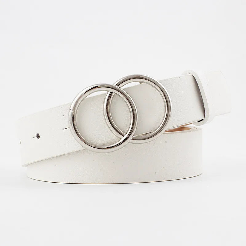 Double-Ring Leather Belt