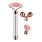 Rose Quartz Roller 3-in-1