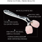 3D Rose Quartz Face Roller