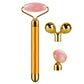 Rose Quartz Roller 3-in-1