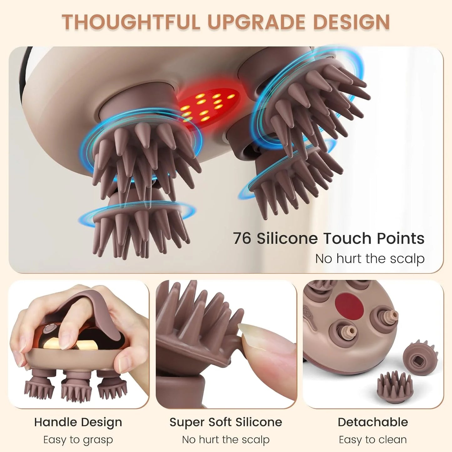 IPX6 Electric Scalp Massager