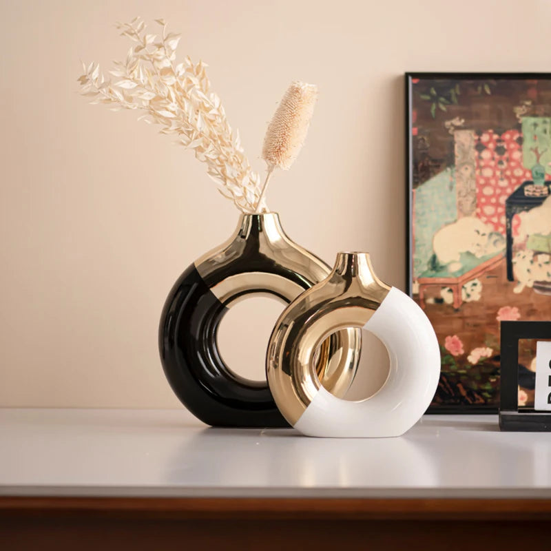 Golden Luxury Nordic Vase