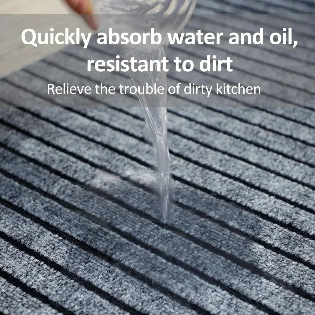 Carpet Household Water Absorbing Non-slip Kitchen Rugs Foot Mat For Hallway Striped Floor Carpet House Entrance Mat Floor Rug