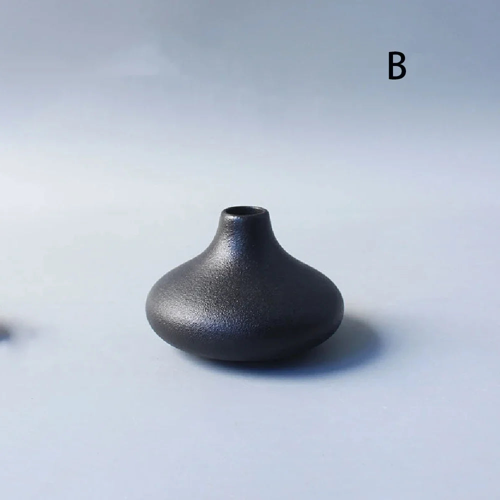 Mini Japanese Black Vase
