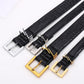 Everyday Slim Fit Versatile Women's Belt Genuine Leather Metal Letter Buckle Jeans Casual Decoration Designer Women's Belt