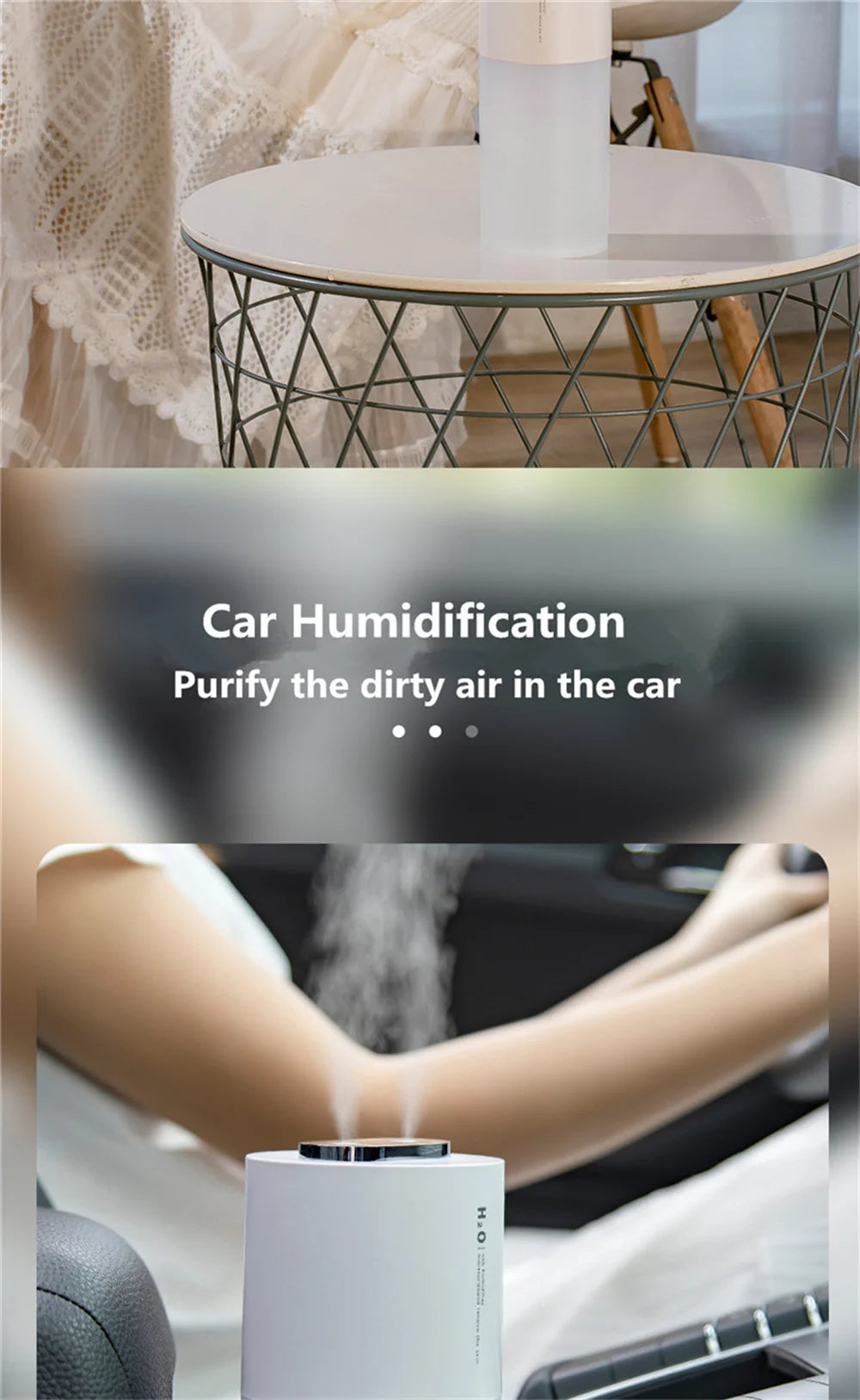 USB Aroma Humidifier Dual Nozzle