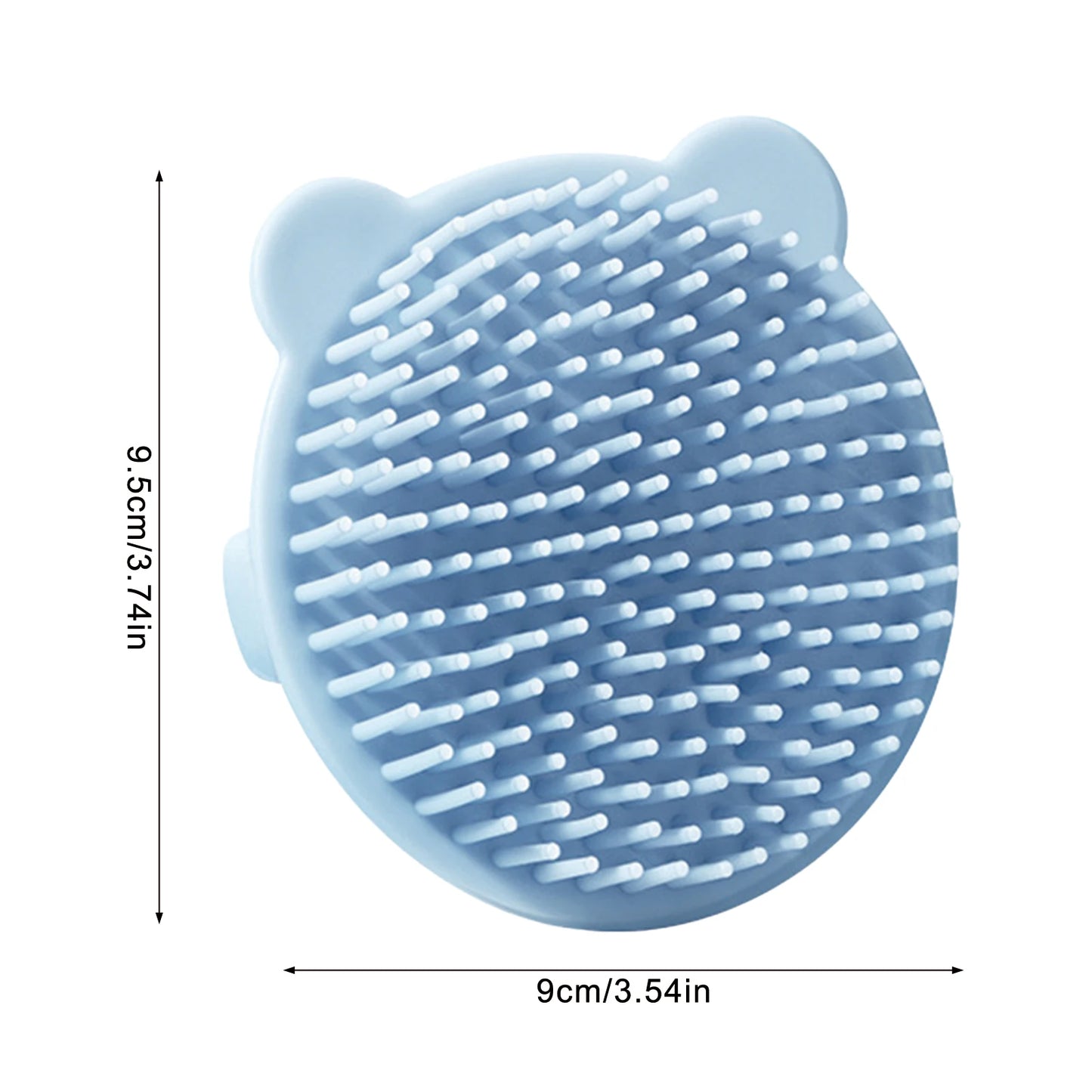 Baby Hair Brush Soft Hair Scalp Massager For Kids Gentle Bathing Shower Head Scrubber Cute Bear Design