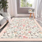 Carpet for Living Room Large Pink Bedroom Rug Bedside Floor Mat Spring Flower Plant Carpets Pastoral Style Home Decoration Rug