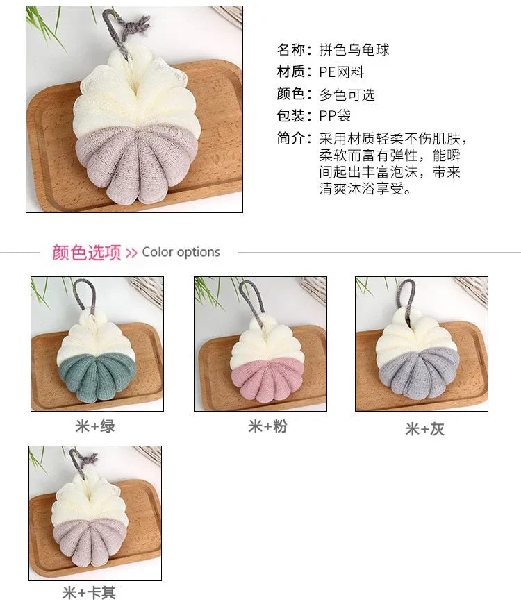 Bath Bubble Ball Exfoliating Scrubber Soft Shower Mesh Foaming Sponge Body Skin Cleaner Cleaning Tool Bathroom Accessories New