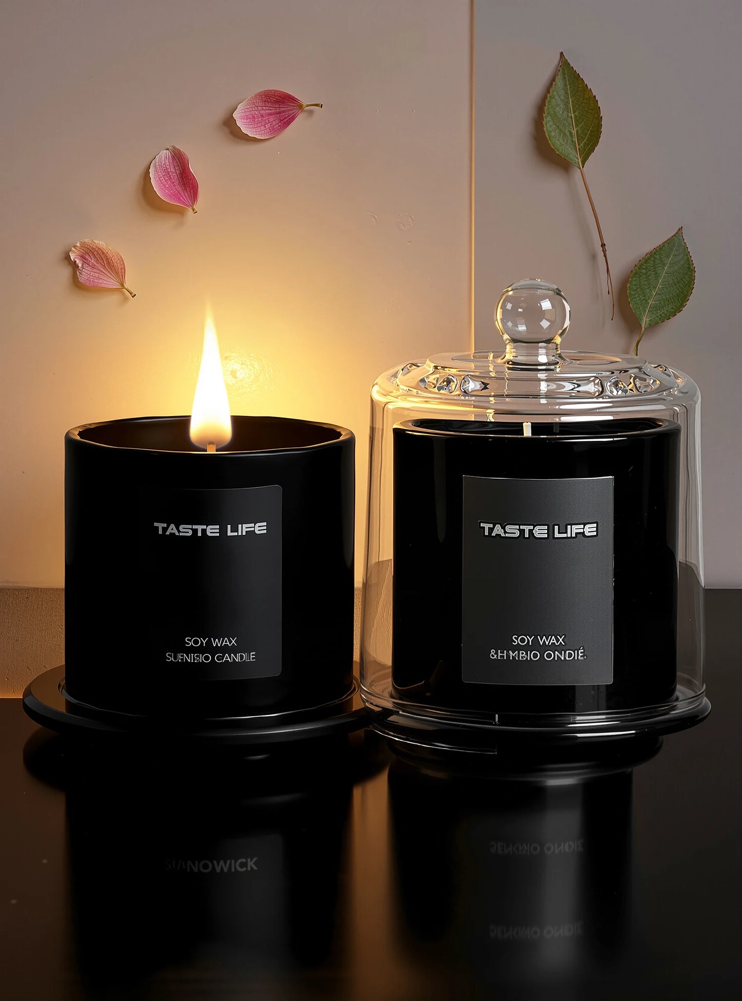 Candle Under Glass Cloche