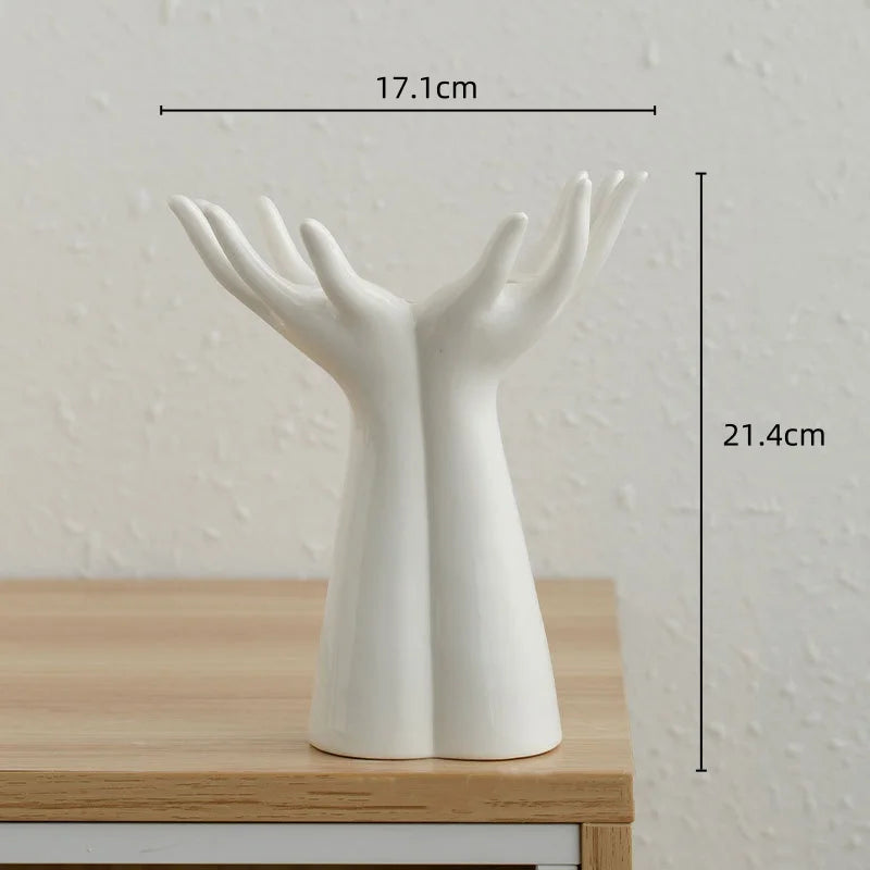 “Hand with Bouquet” Vase