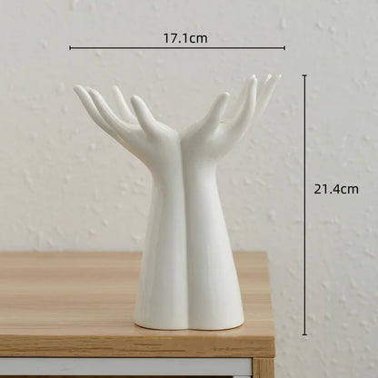 “Hand with Bouquet” Vase