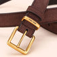 Fashion Woman's Leather Belt High Quality Buckle Hardware Practical Apperal Accessories Fit Jeans Suit Trousers Festival Gift