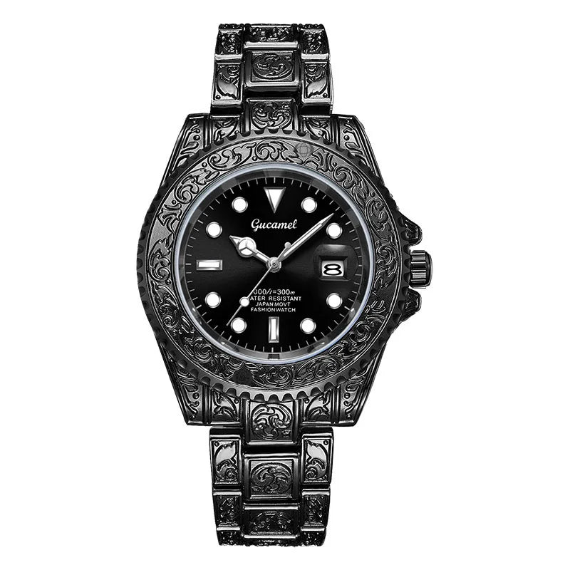 Men’s Vintage Engraved Watch