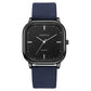 Minimalist Square Dial Men Watch Casual Fashion Leather Strap Quartz Wristwatch Man Clock Reloj Hombre Montre Homme