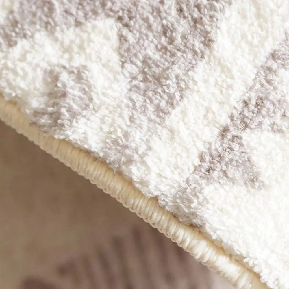 Cream Bedside Floor Mat