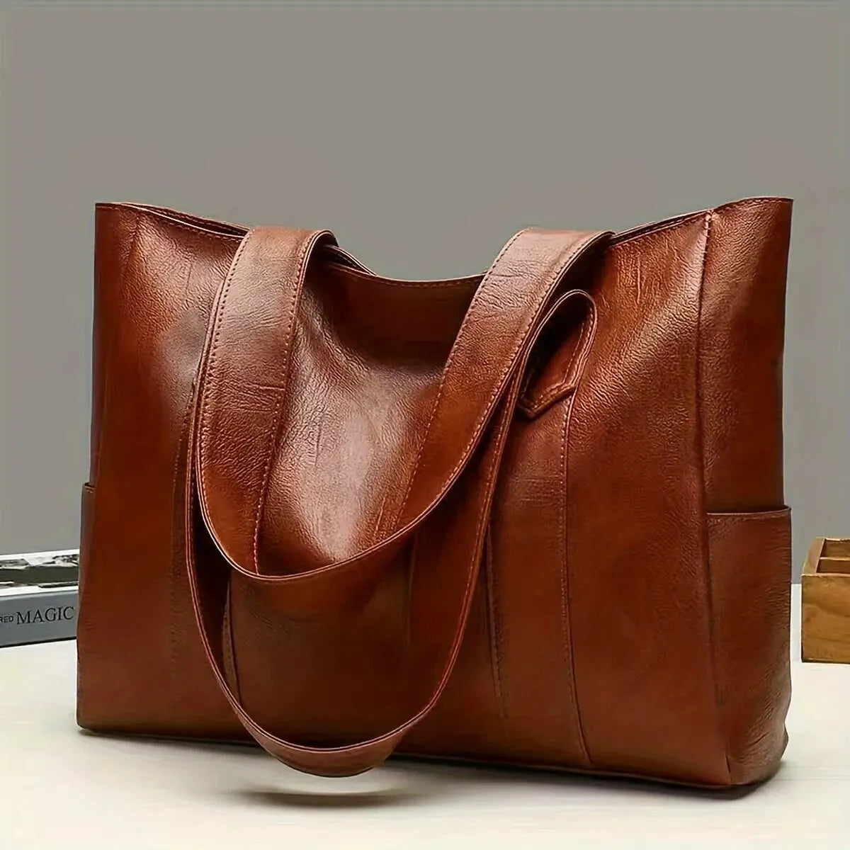 Vegan Retro Large Tote