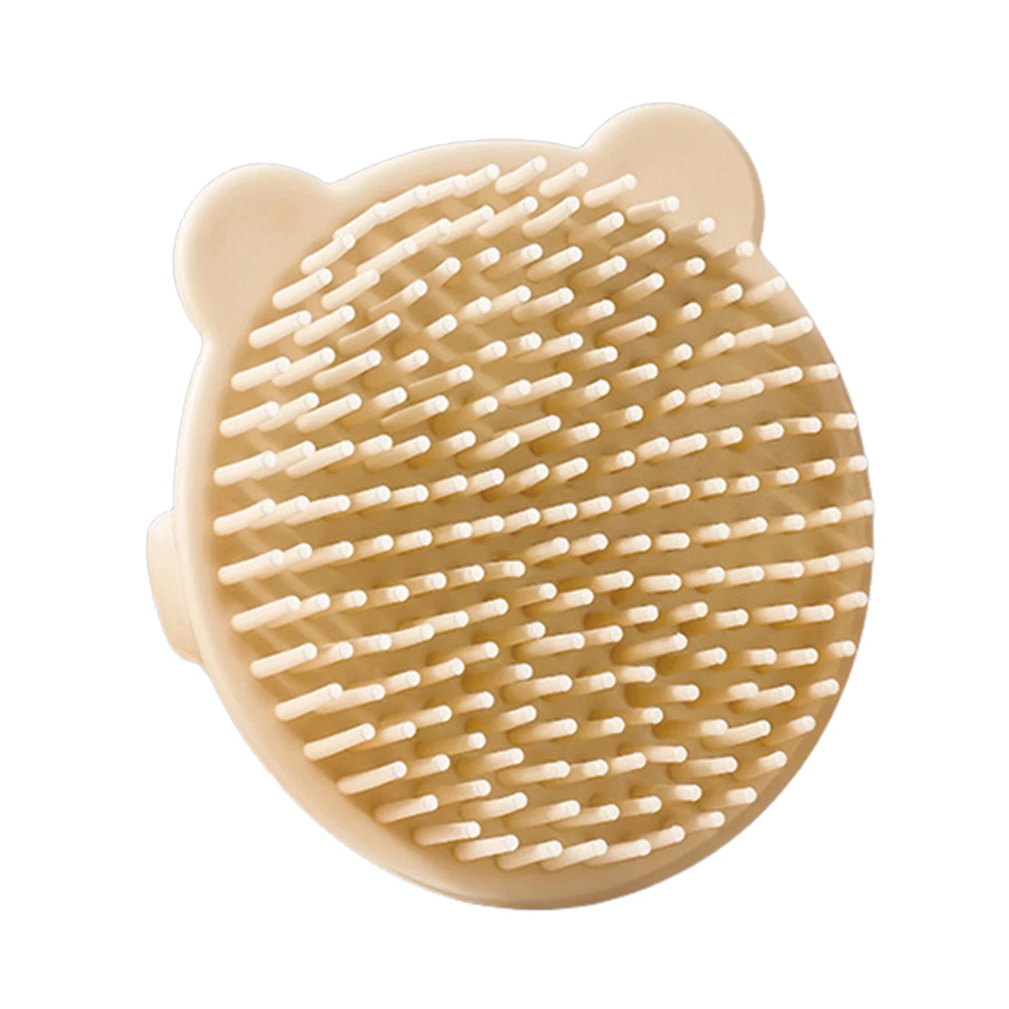 Baby Hair Brush Soft Hair Scalp Massager For Kids Gentle Bathing Shower Head Scrubber Cute Bear Design