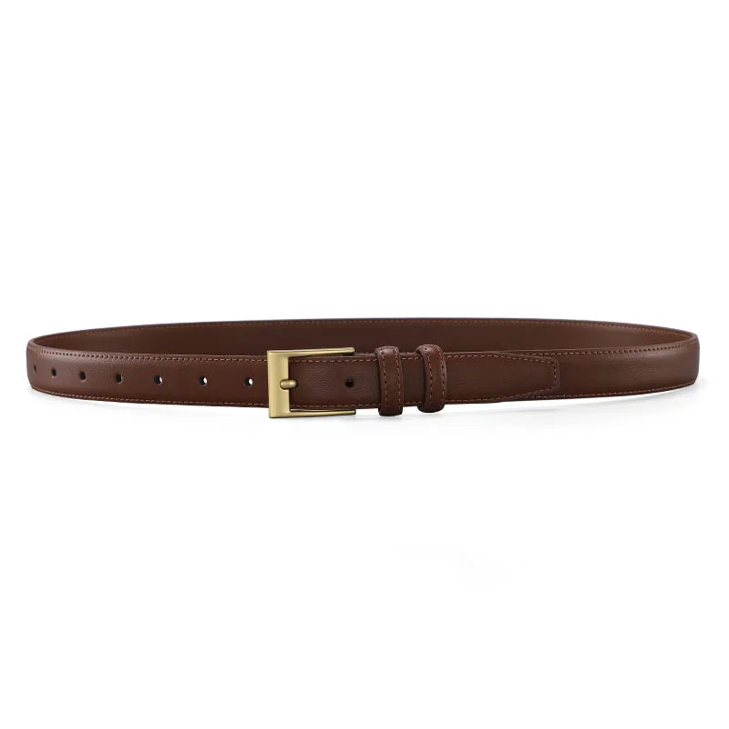 Women's Leather Belt Luxury Brand Designer Belt Simple Fashion with Jeans and Trousers Decorated Belt High-quality Alloy Buckle