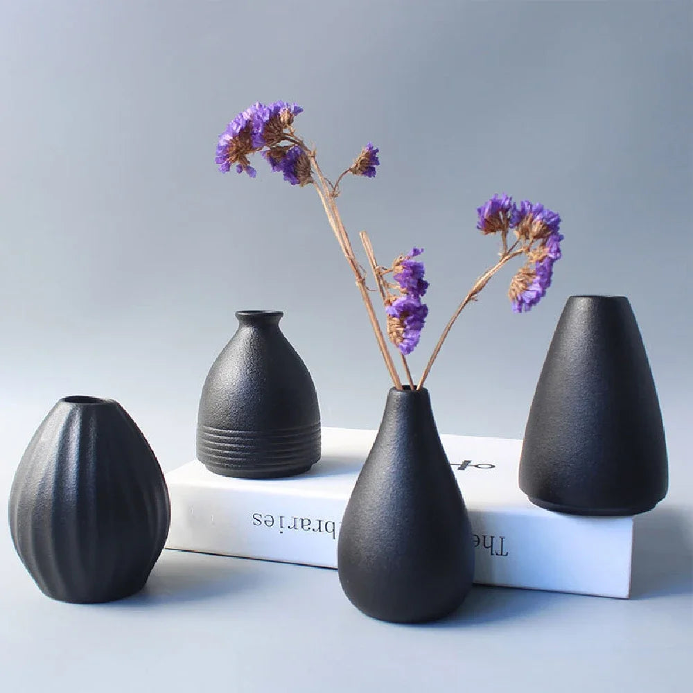 Mini Japanese Black Vase