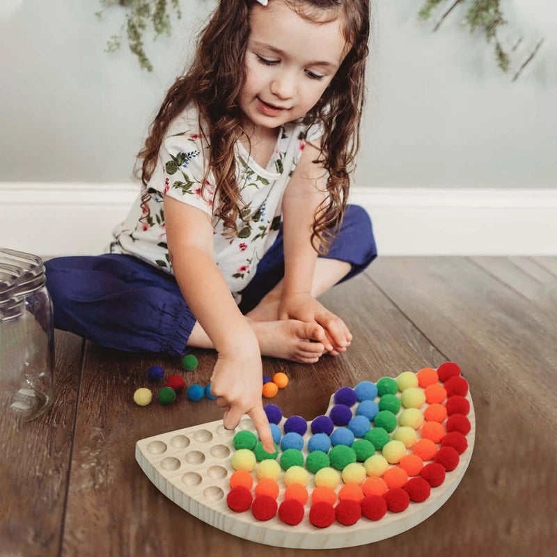 Montessori Rainbow Clamp Toy