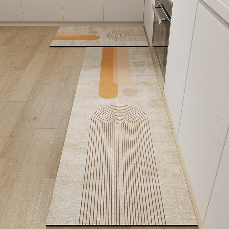 Carpet for Kitchen Floor Mat Pvc Waterproof Anti-slip Area Rug Home Decoration Long Foot Mats  Alfombra Cocina 주방 카펫 Ковер