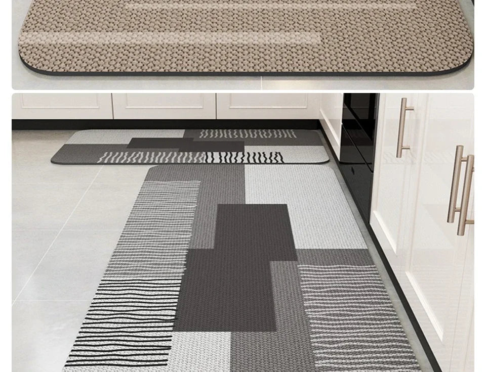 Carpet for Kitchen Floor Mat Absorbent Rug Soft Diatom Mud Anti-slip Foot Mats Home Decoration Non-slip Area Rugs 주방 카펫