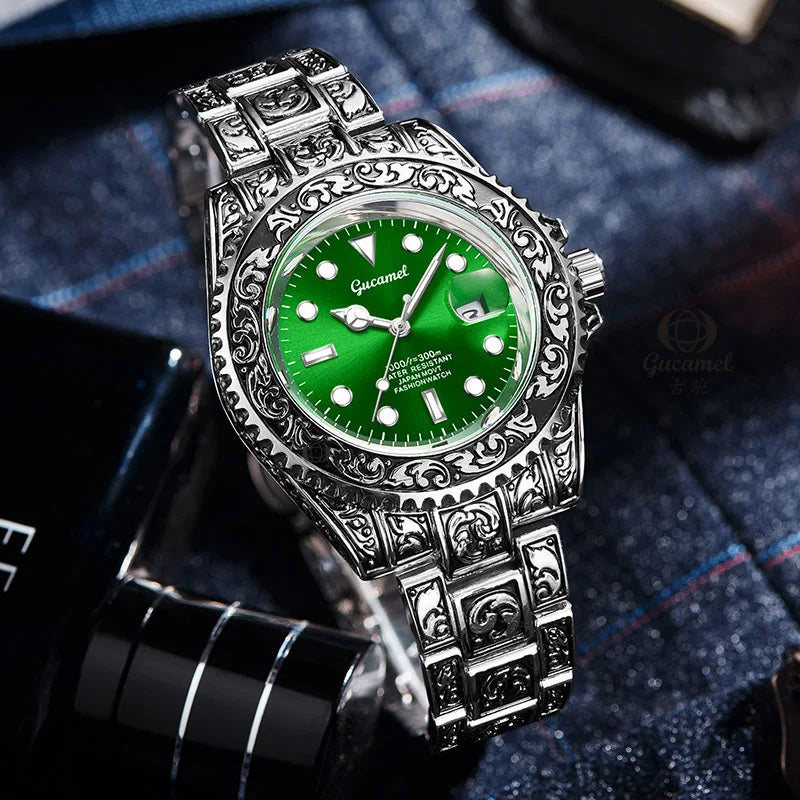 Men’s Vintage Engraved Watch