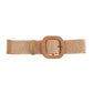 Woven Straw Wide Waist Belt