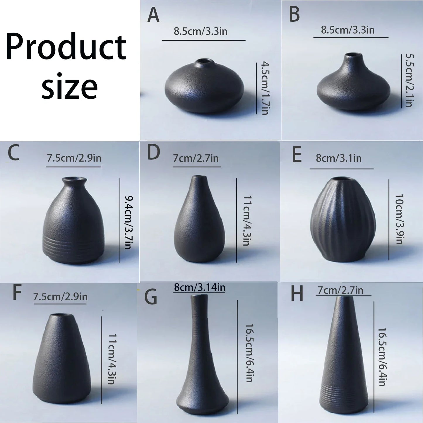 Mini Japanese Black Vase