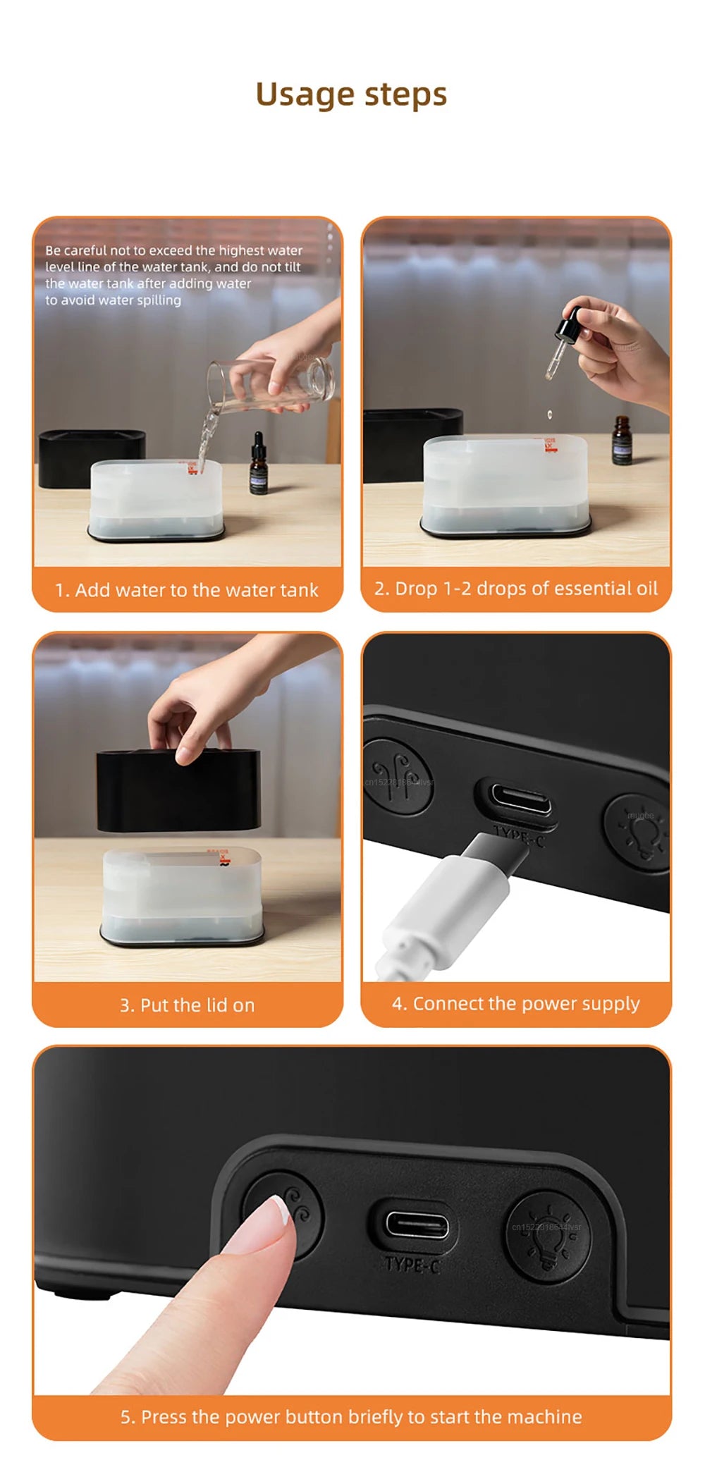 Flame-Effect USB Diffuser