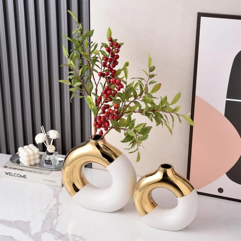 Golden Luxury Nordic Vase