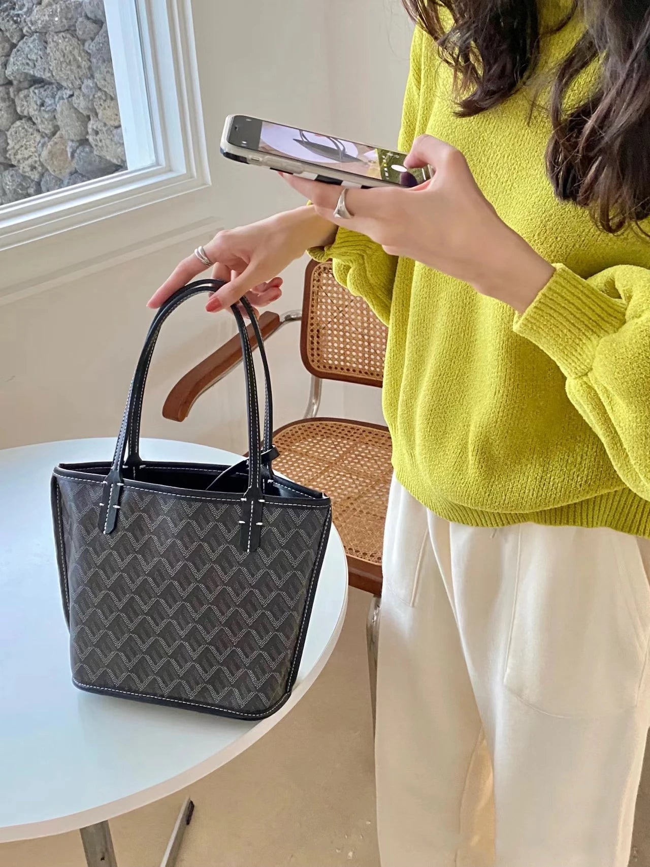 Two-Sided “Mummy” Tote