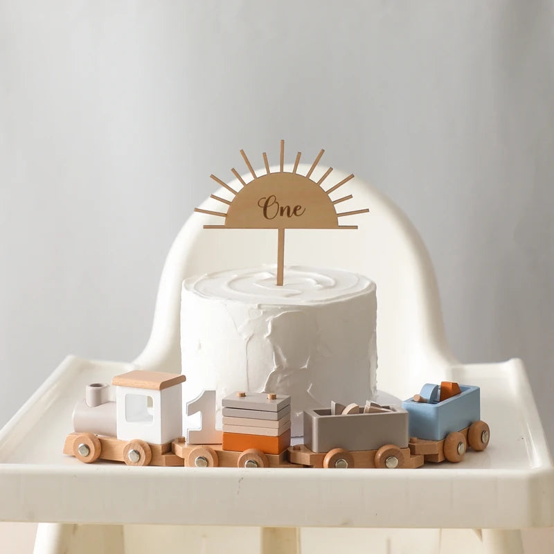 Wooden Number Train Montessori