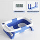 Baby Bathtub,Baby Bath Tub with Soft Cushion & Thermometer,Baby Bathtub Newborn to Toddler 0-36 Months,Portable Travel Baby Tub