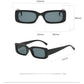 Black Square Sunglasses Men Rectangle Small Sun Glasses Male Retro Black Lens Driving Fishing Oculos UV400