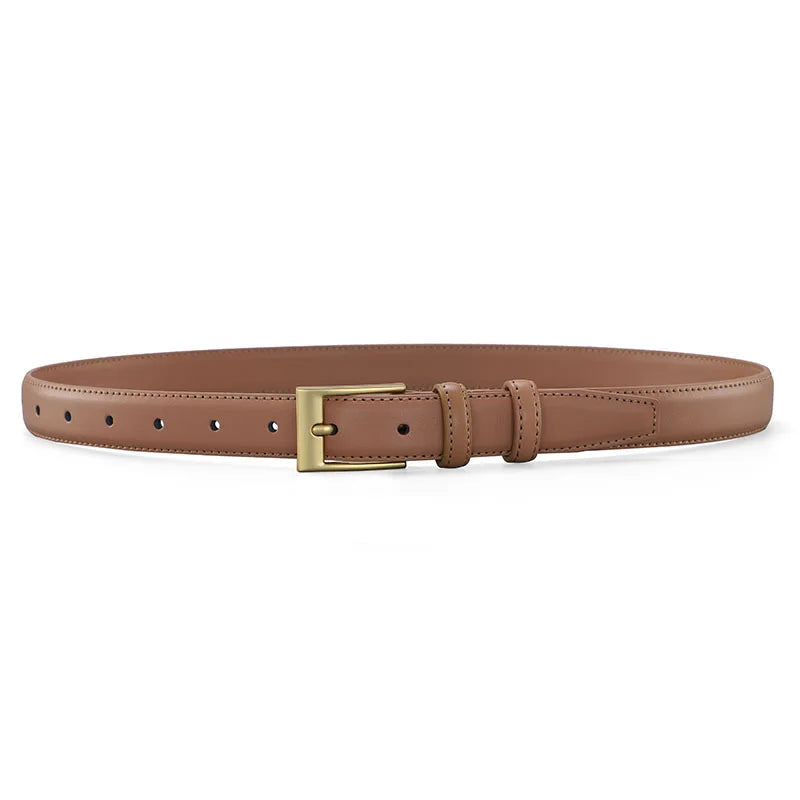 Women's Leather Belt Luxury Brand Designer Belt Simple Fashion with Jeans and Trousers Decorated Belt High-quality Alloy Buckle