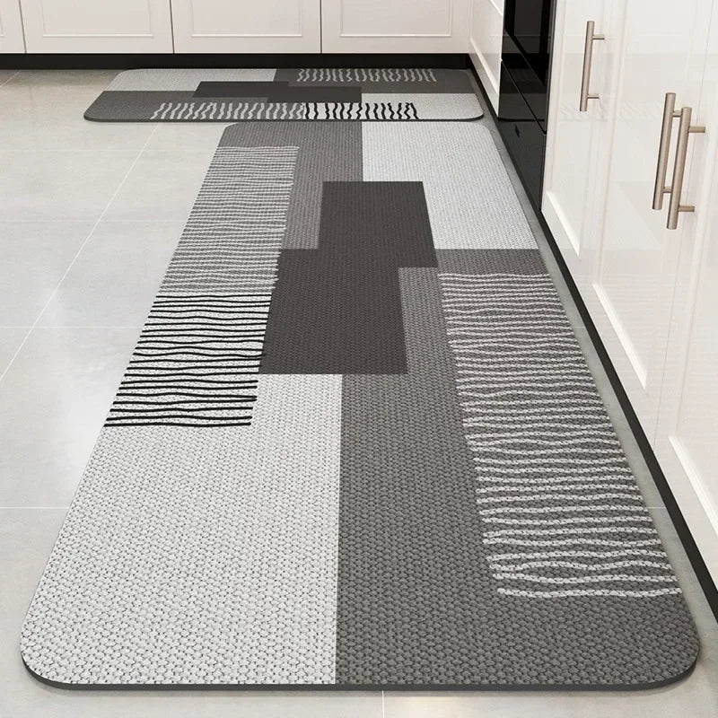 Carpet for Kitchen Floor Mat Absorbent Rug Soft Diatom Mud Anti-slip Foot Mats Home Decoration Non-slip Area Rugs 주방 카펫