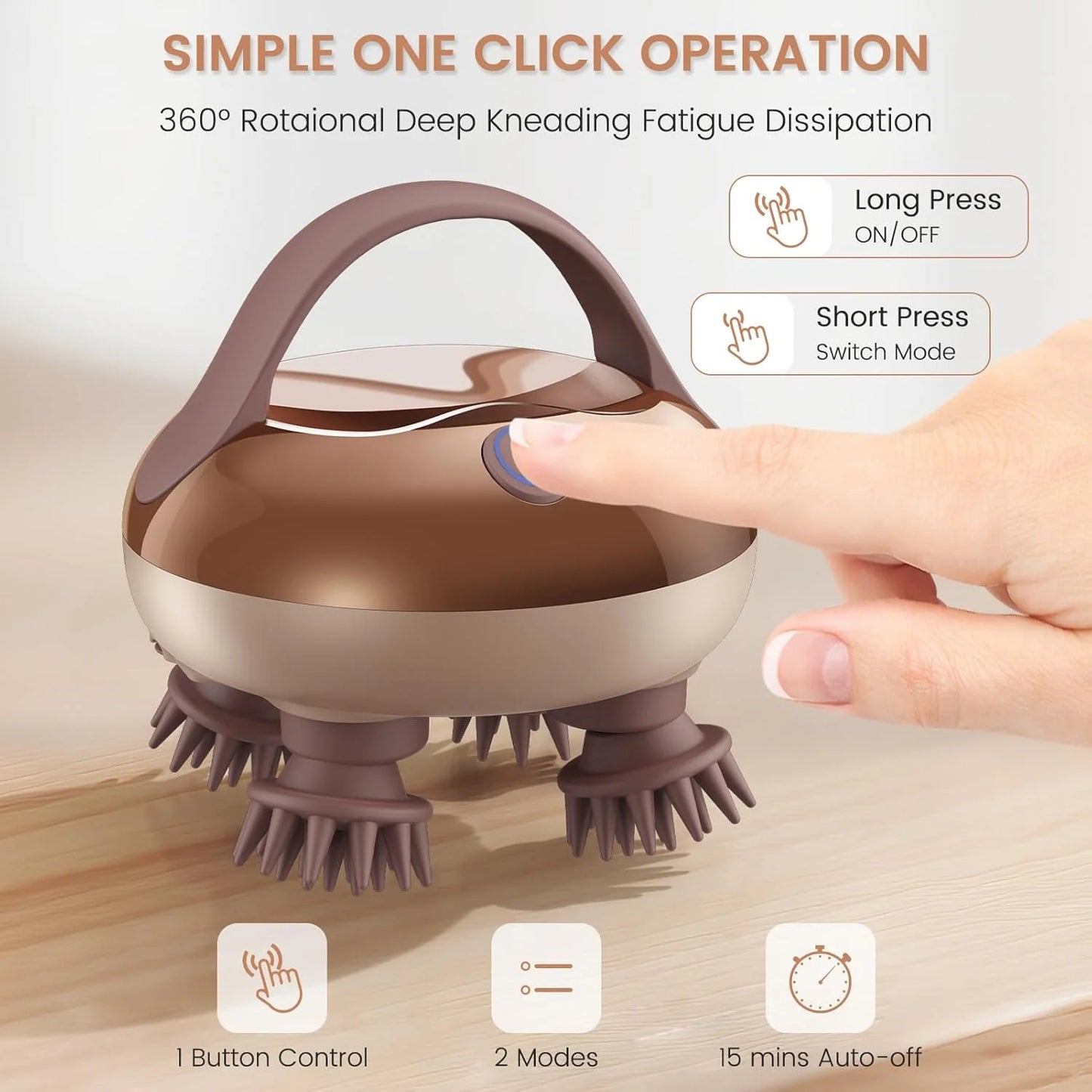 IPX6 Electric Scalp Massager