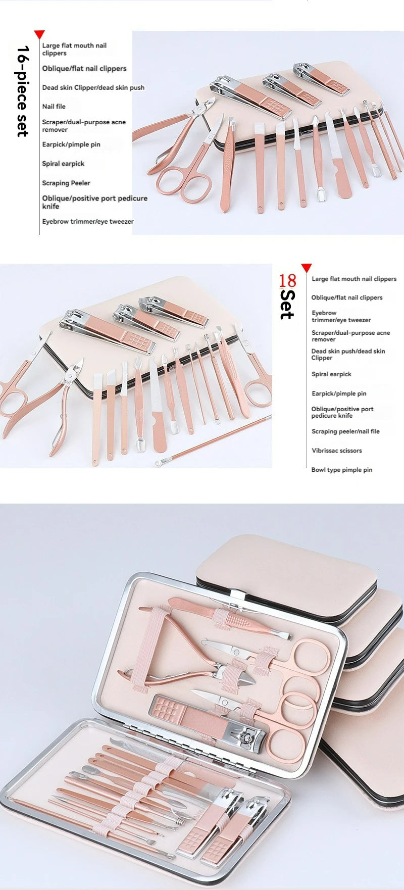 Manicure–Pedicure 18-Piece Set